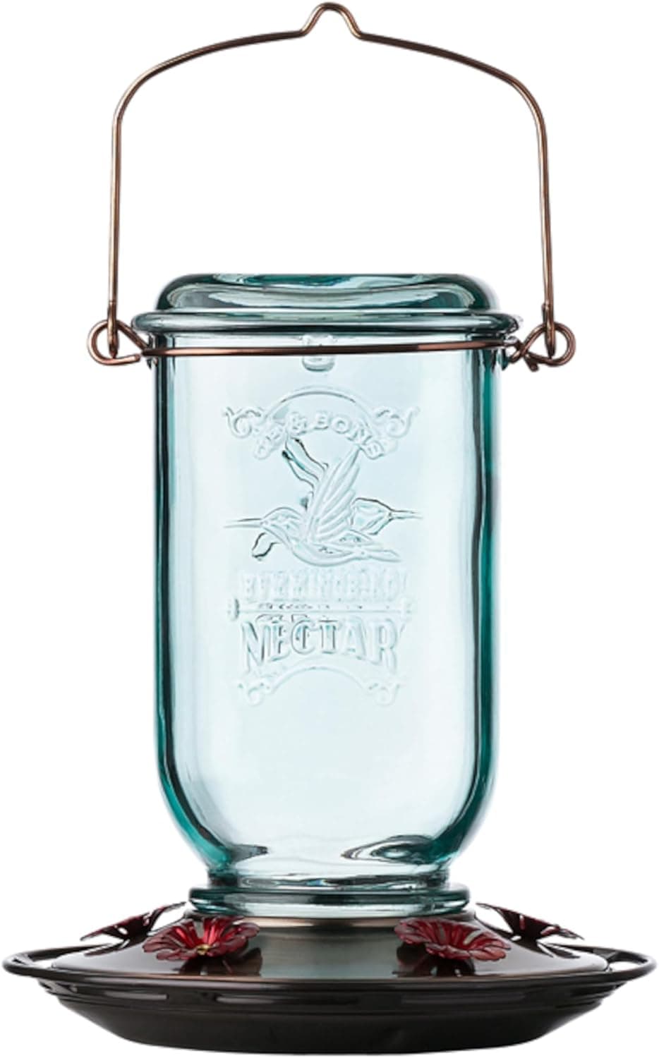 More Birds Mason Jar Feeder 25 oz